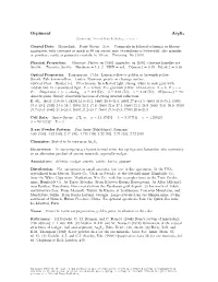 Orpiment As2s3 C 2001-2005 Mineral Data Publishing, Version 1