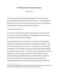 Re-Thinking the Role of Intellectual Property
