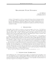 Relativistic Fluid Dynamics