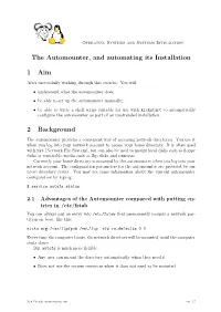The Automounter Lab