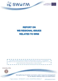 WP1.1 Report on WB Regional Issues Related to WRM