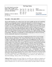 '54 Class Notes Use Ctrl/F (Find) to Search for Names, Topics, Months, Years, May - Dec