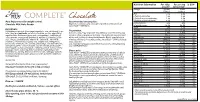 COMPLETE® Chocolate