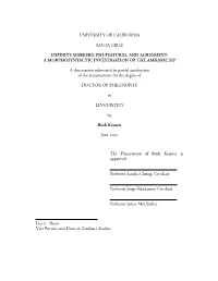 Definite Markers, Phi-Features, and Agreement: a Morphosyntactic Investigation of the Amharic Dp