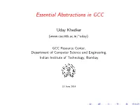 Essential Abstractions in GCC