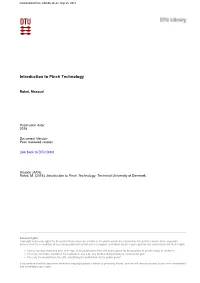 Introduction to Pinch Technology