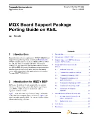 MQX Board Support Package Porting Guide on KEIL By: Guo Jia