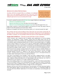 RAIL USER EXPRESS 8 June 2015