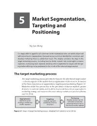 5 Market Segmentation, Targeting and Positioning