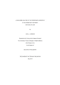 A Discourse Analysis of the Periphrastic Imperfect In