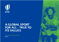 A Global Sport for All – True to Its Values