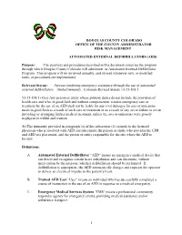 Automated External Defibrillators (Aed)