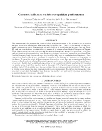 Cataract Influence on Iris Recognition Performance
