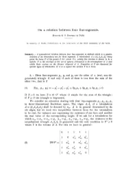 On a Relation Between Four Line-Segments