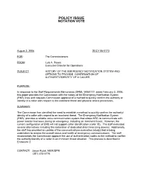 Policy Issue Notation Vote