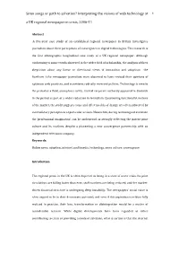 Siren Songs Or Path to Salvation? Interpreting the Visions of Web Technology at 1 a UK Regional Newspaper in Crisis, 2006-11