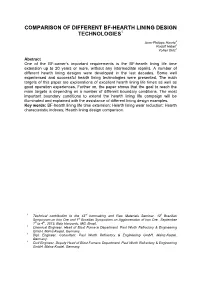 Comparison of Different Bf-Hearth Lining Design Technologies1
