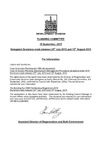 Development Division Planning Committee 15
