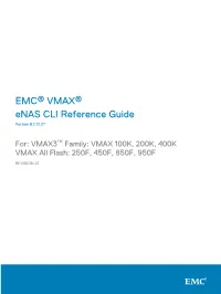 EMC VMAX Enas CLI Reference Guide