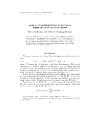 ORDINARY DIFFERENTIAL EQUATIONS with DELTA FUNCTION TERMS Marko Nedeljkov and Michael Oberguggenberger