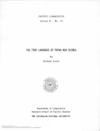 The Fore Language of Papua New Guinea
