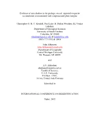 Evidence of Rain Shadow in the Geologic Record: Repeated Evaporite Accumulation at Extensional and Compressional Plate Margins