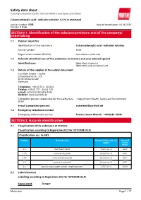 Safety Data Sheet: Calconcarboxylic Acid