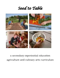 Seed to Table