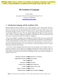 The Evolution of Language.Pdf