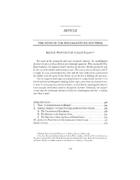 The Myth of the Nondelegation Doctrine