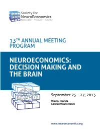 Decision Making and the Brain