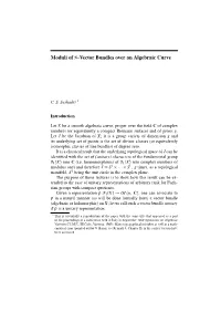 Moduli of Π-Vector Bundles Over an Algebraic Curve