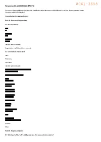 Representations Received at Proposed Submission Draft Stage