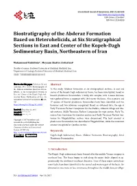 Biostratigraphy of the Abderaz Formation Based on Heterohelicids