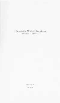 Ensemble Walter Boeykens Dvorak