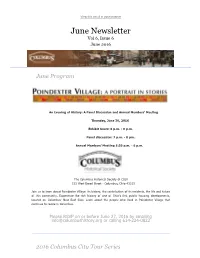 June Newsletter Vol 6, Issue 6 June 2016