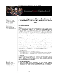 Problems and Prospects of Govt. College Libraries of Guwahati with Special Reference to E-Resources