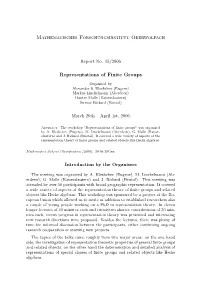 Representations of Finite Groups