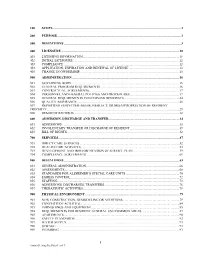 Rules for Level I and II Assisted Living