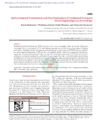 Spatio-Temporal Visualisation and Data Exploration of Traditional Ecological Knowledge/Indigenous Knowledge