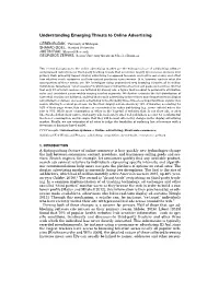 Understanding Emerging Threats to Online Advertising