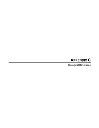 APPENDIX C Biological Resources