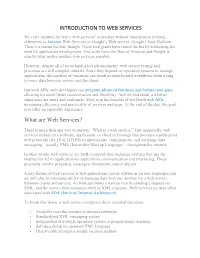 Introduction to Web Services