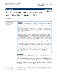 School Students' Beliefs About Abilities and Perspective-Taking Over Time