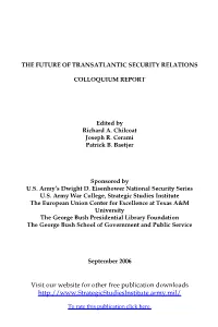 The Future of Transatlantic Security Relations