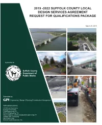 2019 -2022 Suffolk County Local Design Services Agreement Request for Qualifications Package