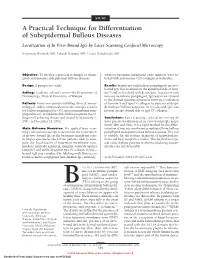 A Practical Technique for Differentiation of Subepidermal Bullous Diseases Localization of in Vivo–Bound Igg by Laser Scanning Confocal Microscopy