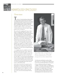HEMATOLOGY-ONCOLOGY Overview