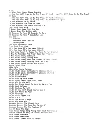 List: 44 When Your Heart Stops Beating ...And You Will Know Us By