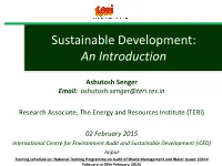 Sustainable Development Goals (Sdgs) in the 68Th Session of the General Assembly in 2014